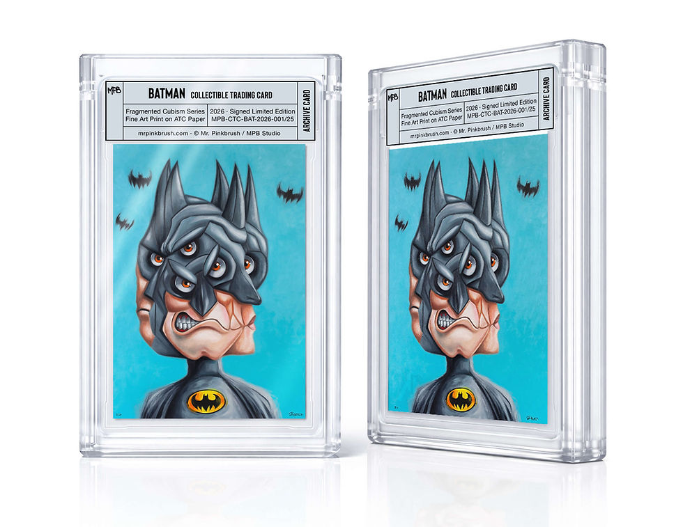 Batman – Collectible Trading Card · Signed Limited Edition · by Mr. Pinkbrush