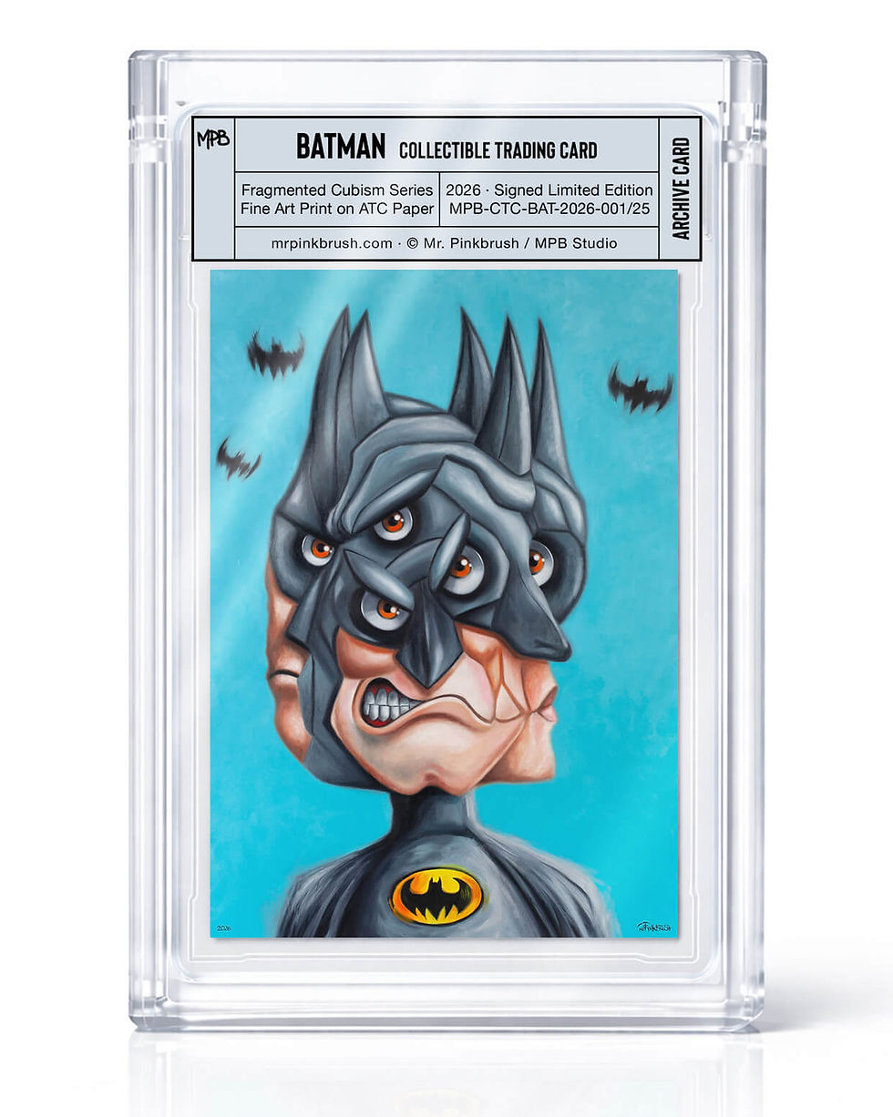 Batman – Collectible Trading Card · Signed Limited Edition · by Mr. Pinkbrush