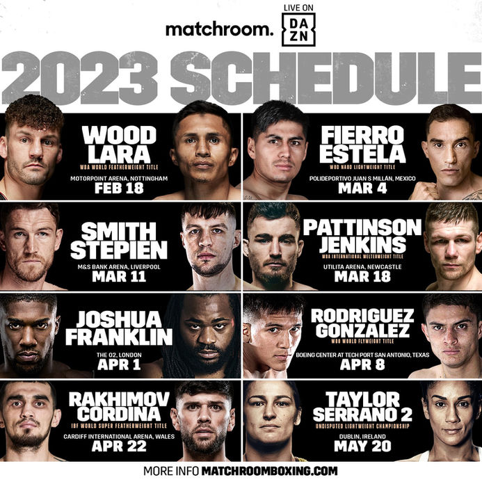 Anthony Joshua Returns April 1st: DAZN Releases Spring Schedule