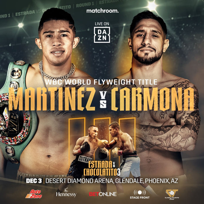 JC Martinez vs. Samuel Carmona Added to Estrada Chocolatito 3