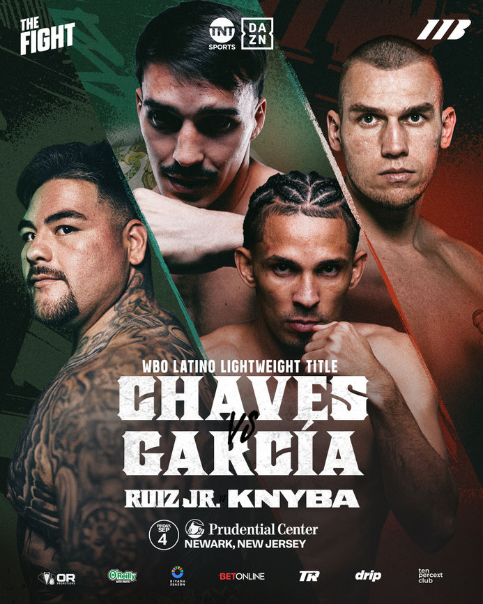 Alan Chaves Defends WBO Latino Title vs. Eridson Garcia on Ruiz Jr. vs. Chaves Undercard