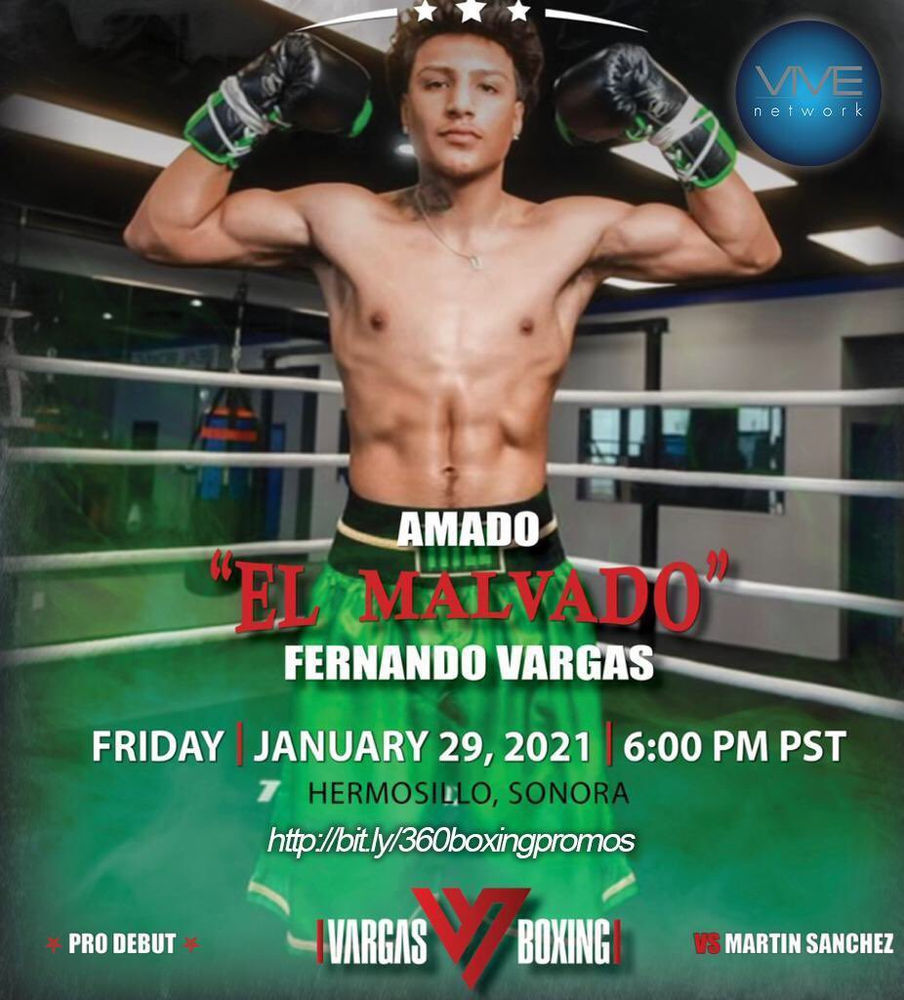 Fernando Vargas's Son Amado Vargas Makes Debut Tonight