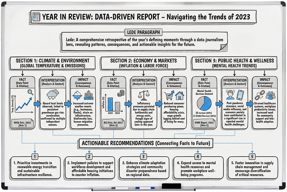 3) Data-journalism Style — “Year in Review” report