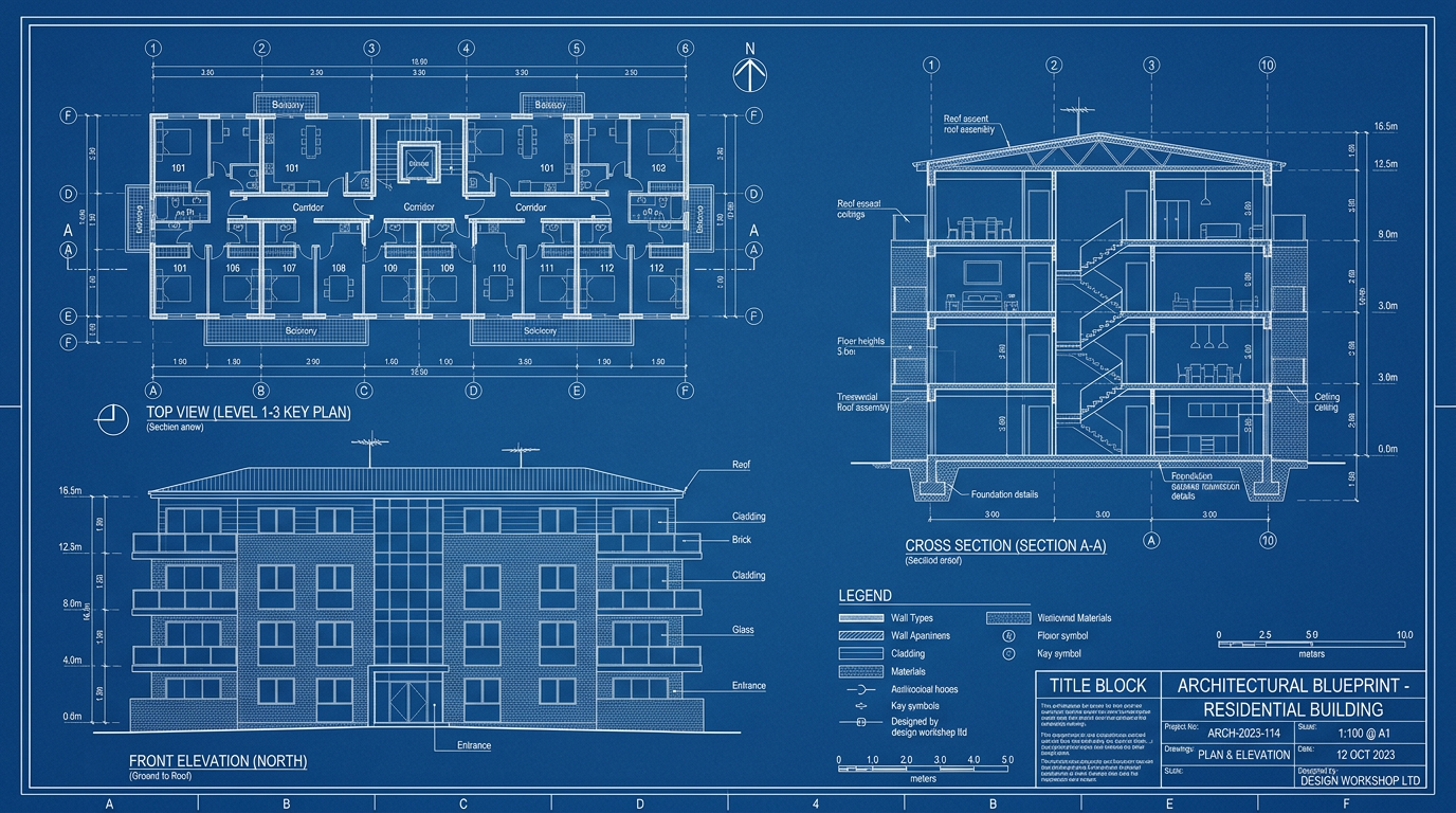 Architecture Orthographic Blueprint