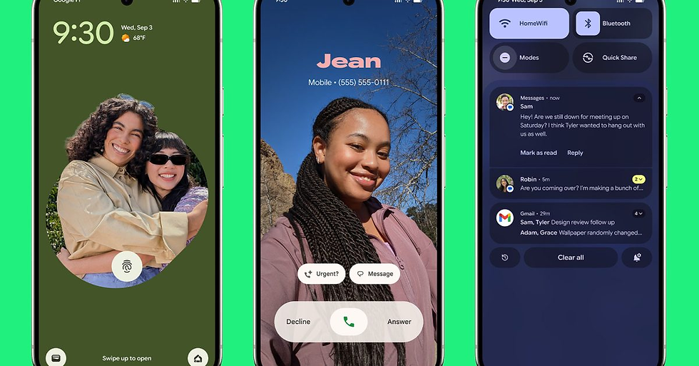 App redesigns and user experience changes: Google Messages and Google Contacts with Material 3 Expressive