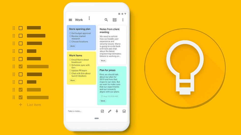 10. Google Keep