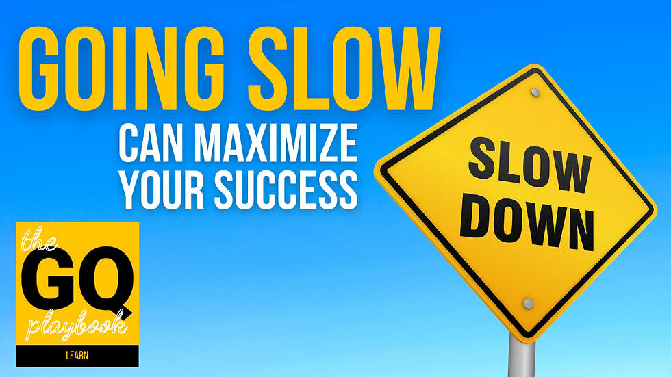 Practical Strategies for Moving Slow and Building Well