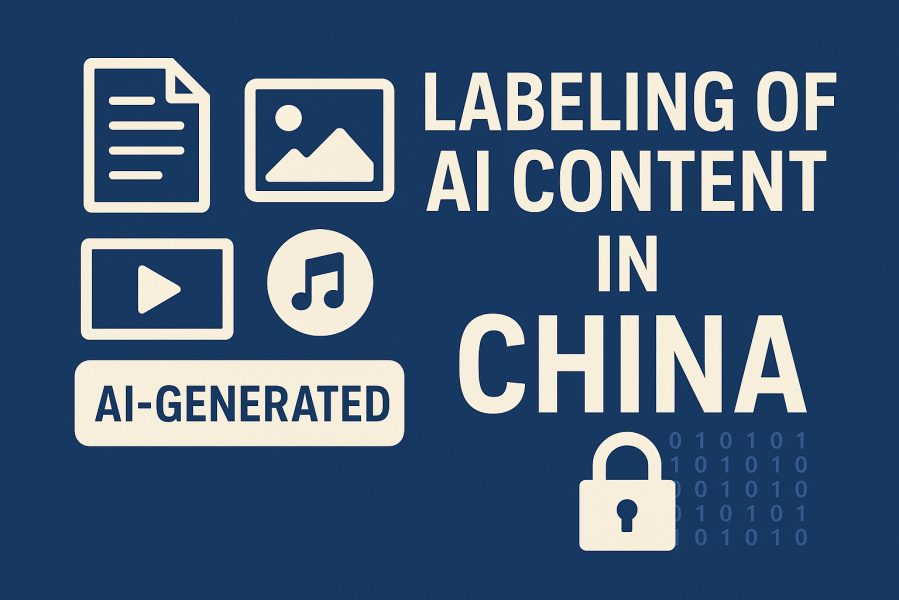 Key provisions of the AI content labeling law, required labels and metadata