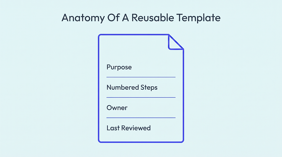 3. Standardize Every Business Process Document With A Reusable Template