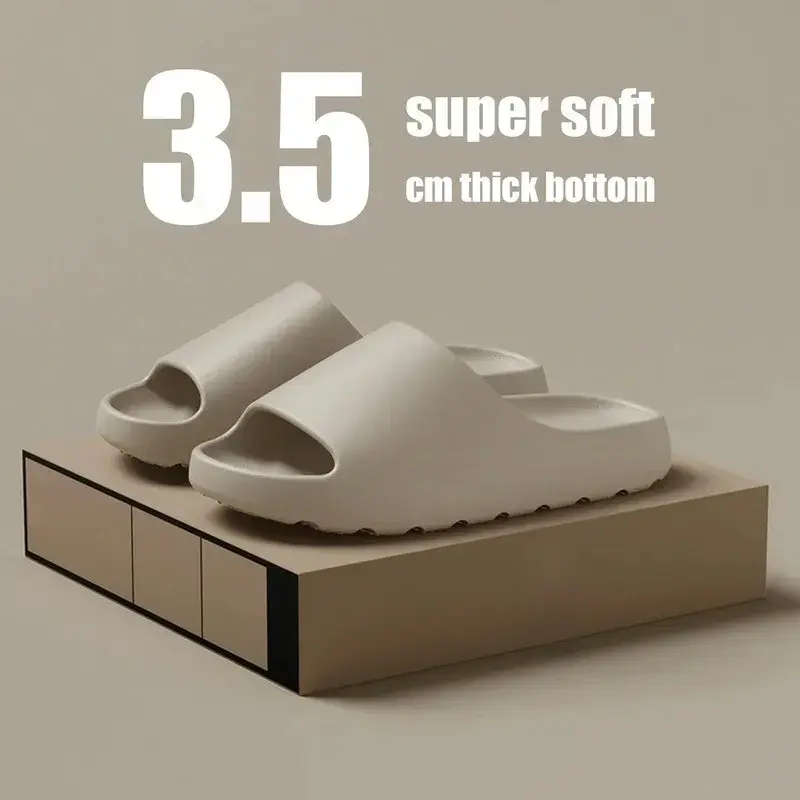 Miniatura: Coconut Slippers Cloud Thick-soled Sandals Summer Fashion Soft Bottom Beach Men 