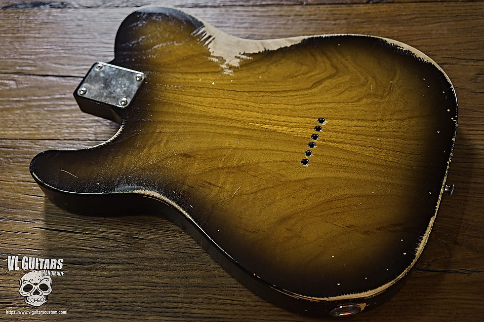 Miniatura: Telecaster Thinline 69 relic Body Custom Quality