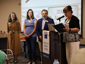 LWVLC Awards Leelanau Conservancy the Outstanding Community Member Award