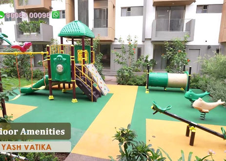 Safe and fun play area for kids at Yash Vatika Ballari.