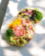 raw fish poke bowl