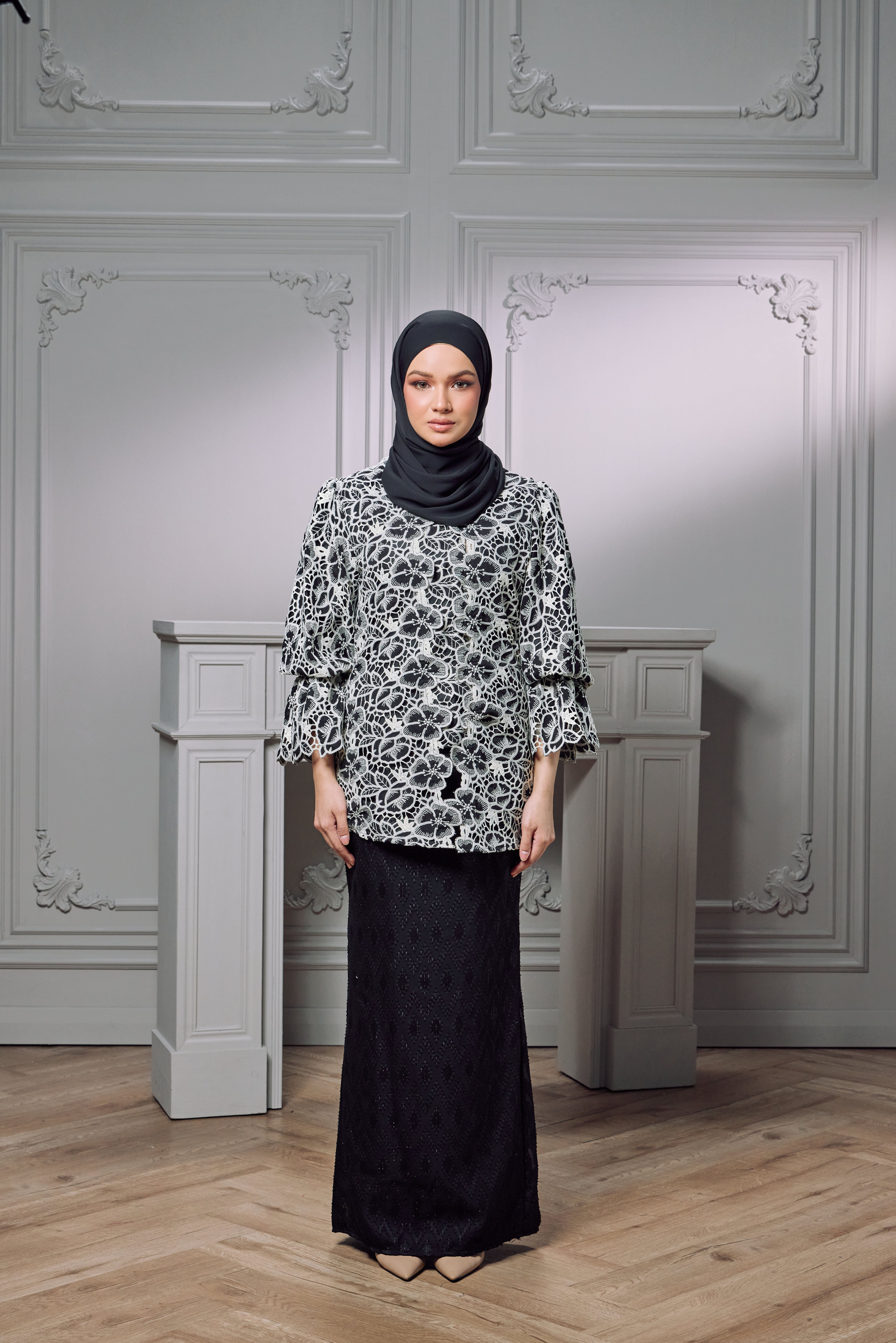 Nelly Kebaya in Monochrome