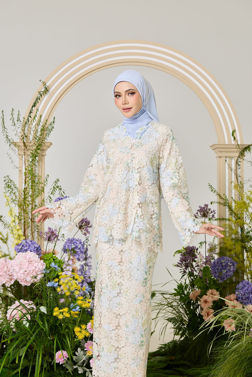 Thumbnail: Aurora Kurung in Soft Blue