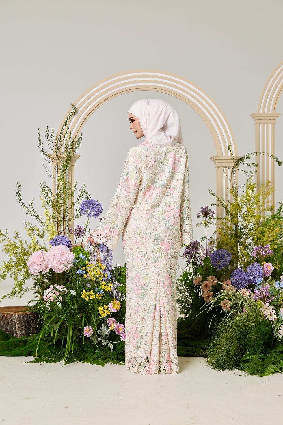 Thumbnail: Aurora Kurung in Soft Pink