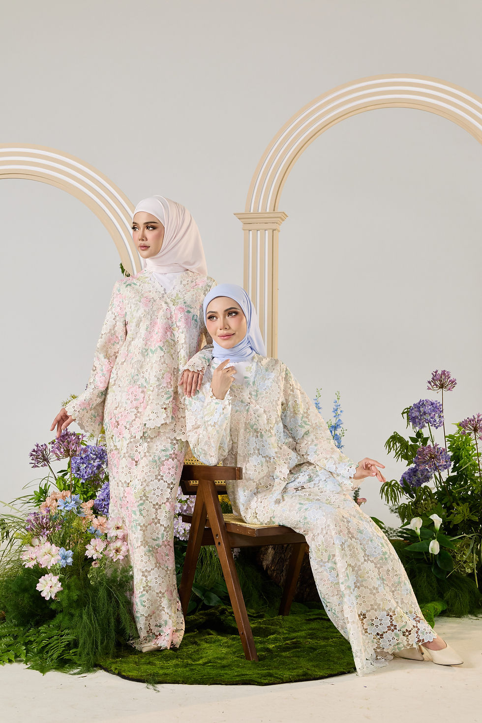 Thumbnail: Aurora Kurung in Soft Pink