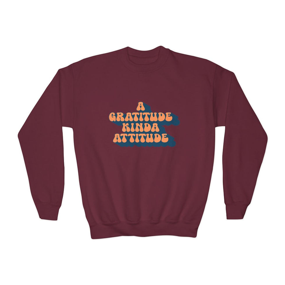 Thumbnail: Gratitude - Youth Crewneck Sweatshirt