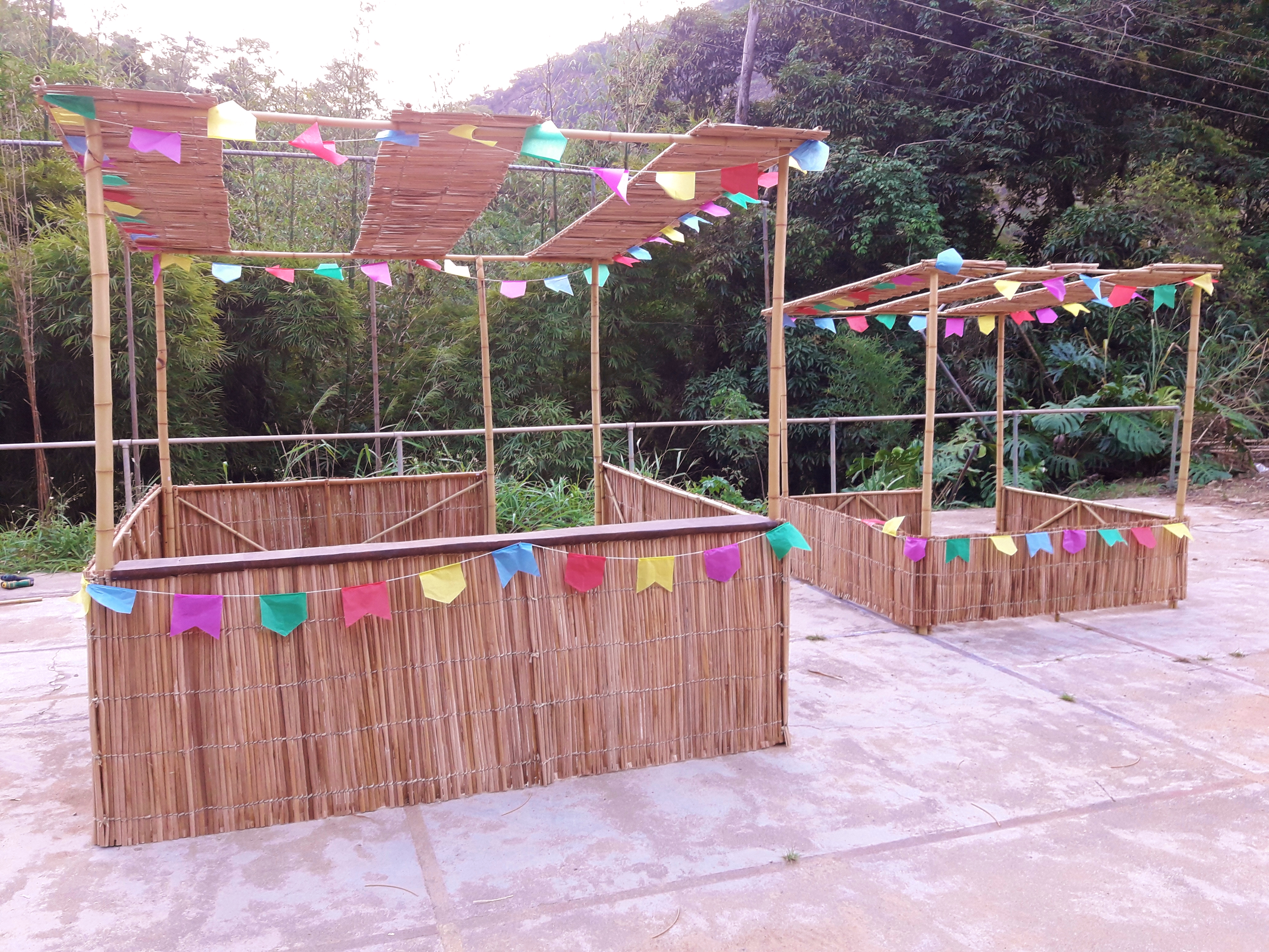 Barraca De Festas Juninas | Neves bambu decorações | Brasil