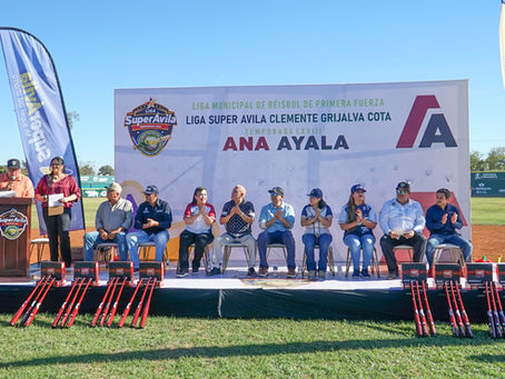 SE CANTA EL "PLAY BALL": ANA AYALA INAUGURA LA TEMPORADA 68 DE LA LIGA CLEMENTE GRIJALVA