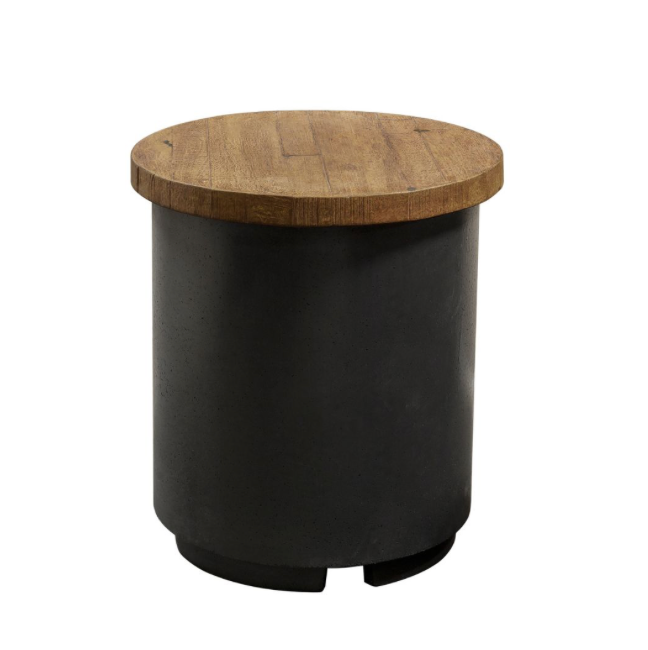 American Fyre Designs Reclaimed Wood Fire Tank Table