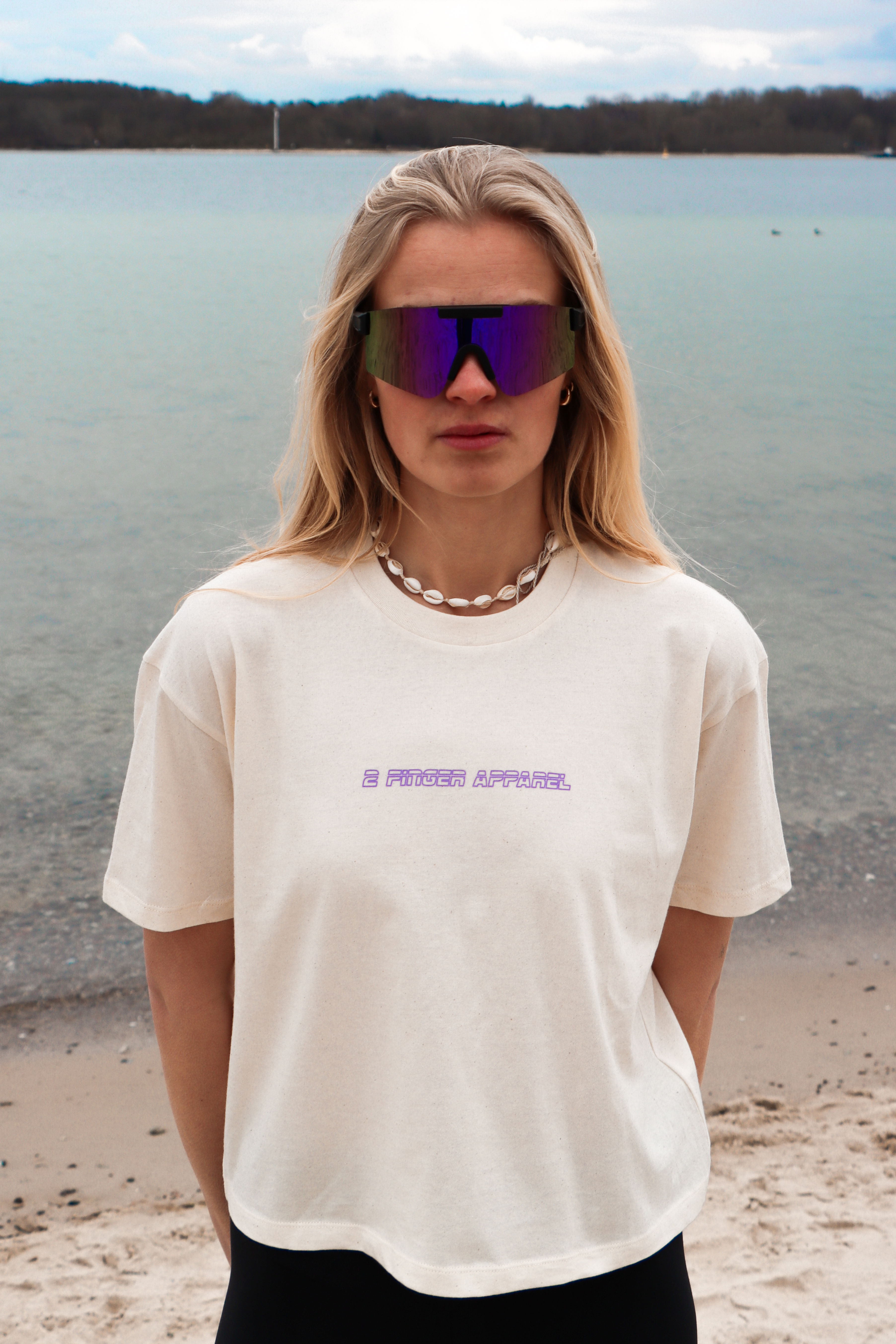 Schnelle Brillen Club - Damen Beachvolleyball Crop Shirt