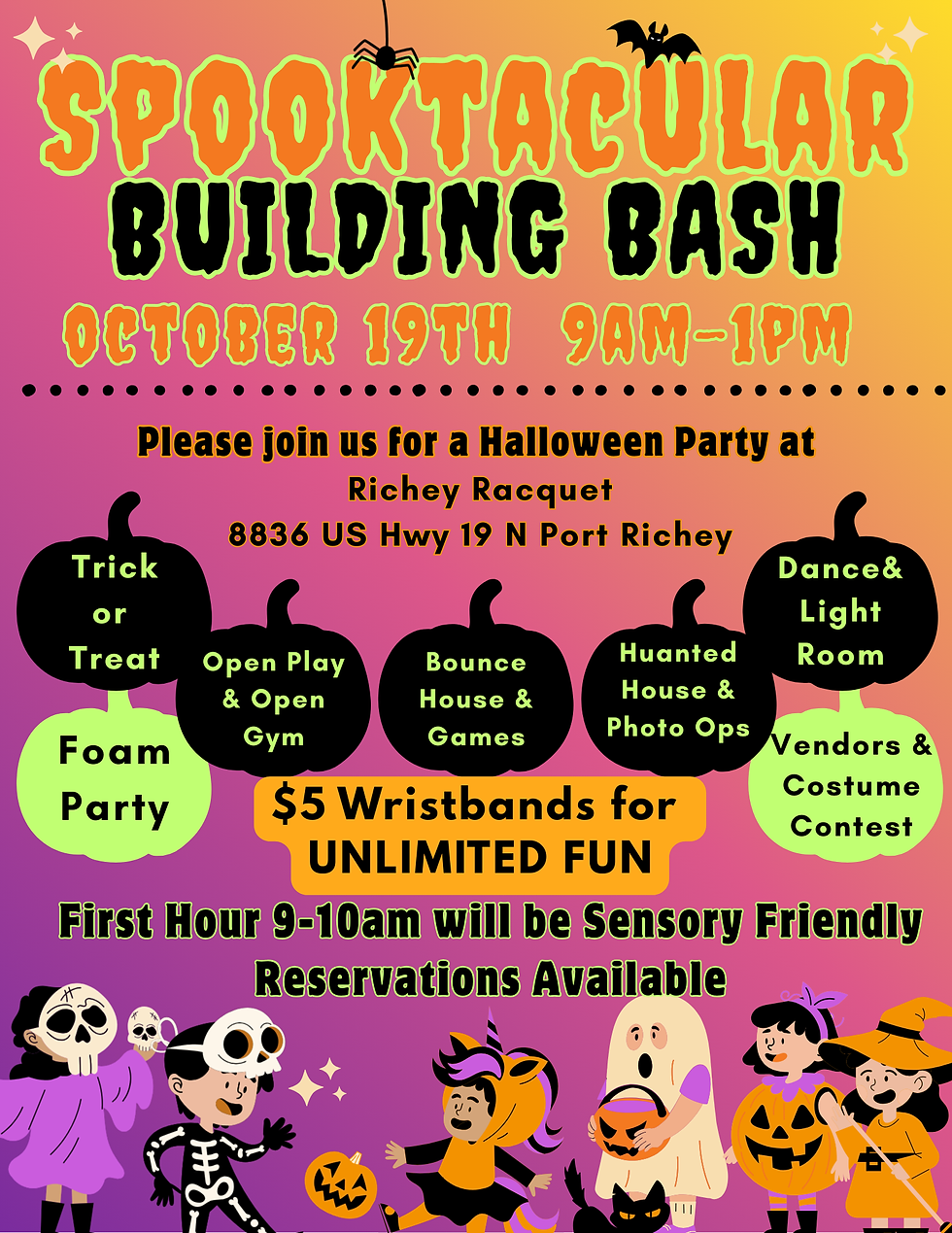 Spooktacular Building Bash- Sensory Hour