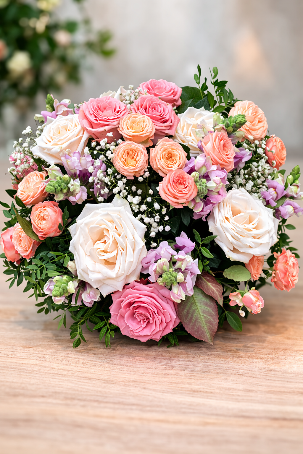 PANIER FLORAL PASTEL