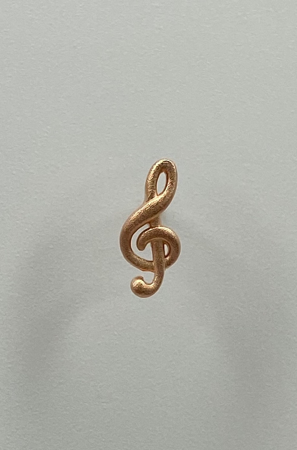 縮圖：Single stud earring, treble clef, 925 silver