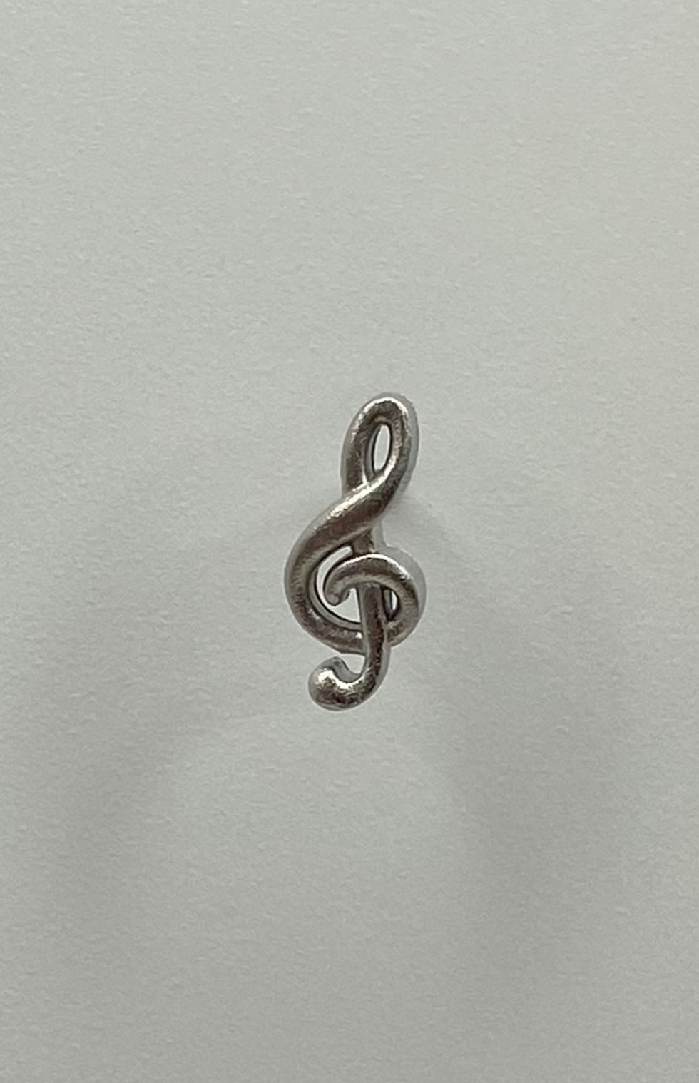 縮圖：Single stud earring, treble clef, 925 silver
