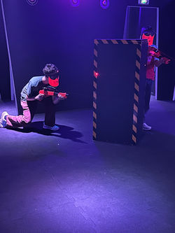 joueur de laserball air battle games