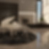 Luxury lobby with white grand piano, marble flooring, and modern interior design in Los Angeles
