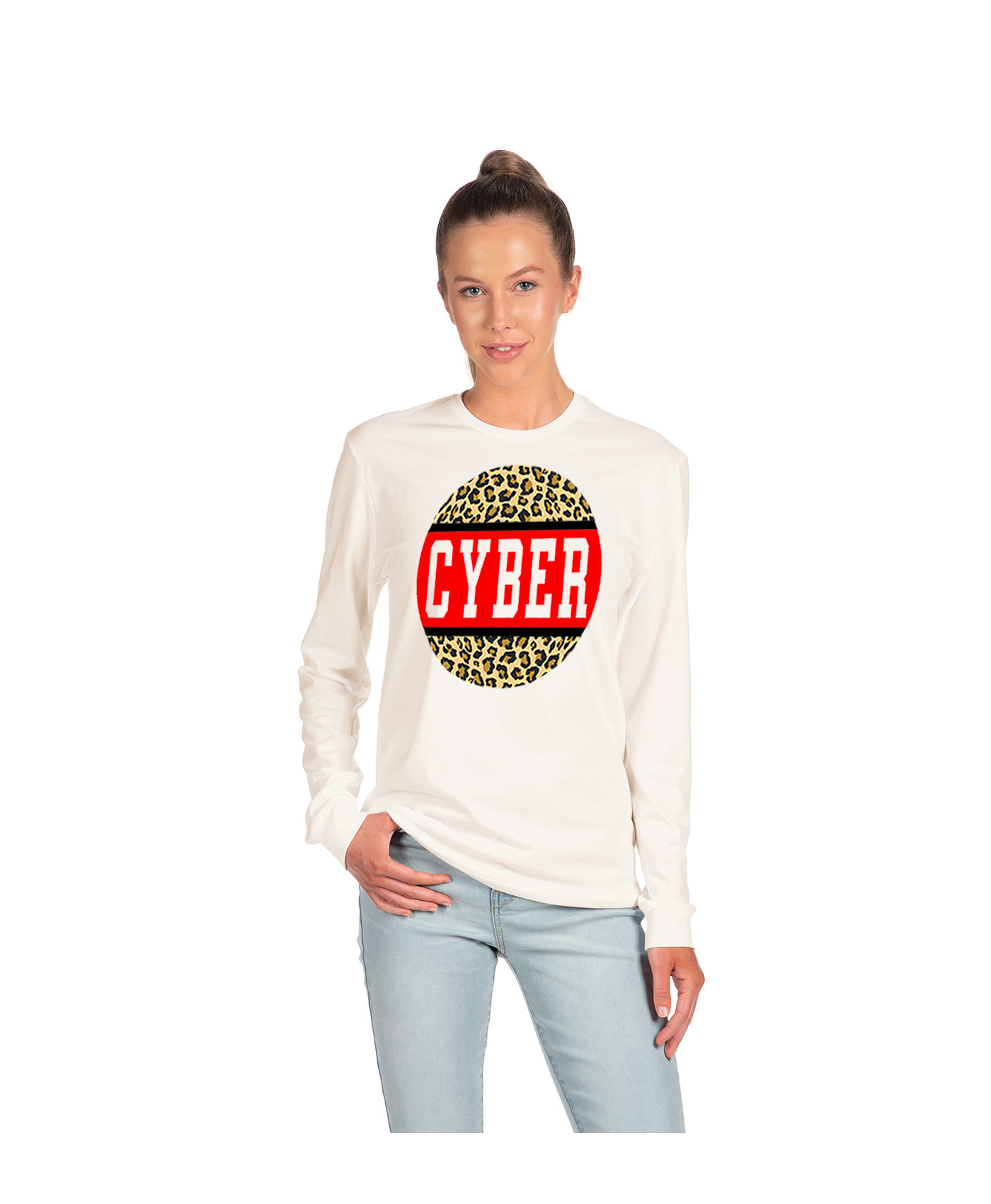 Cyber White Unisex Long Sleeve T-shirt