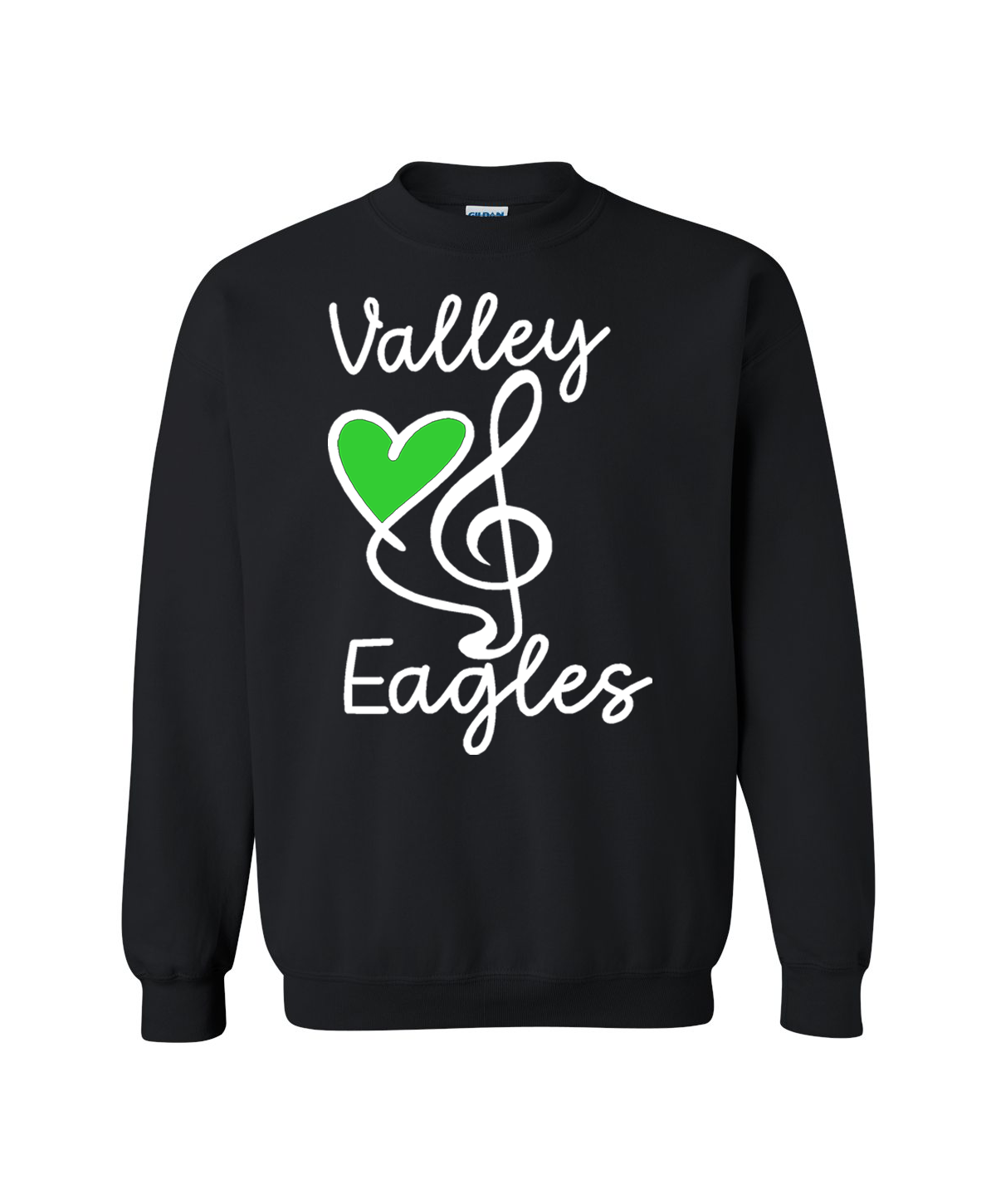 Valley Eagles HEART Crewneck Sweatshirt