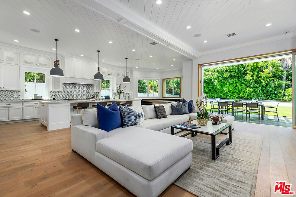 Living room as-is daytime with natural light and modern open layout