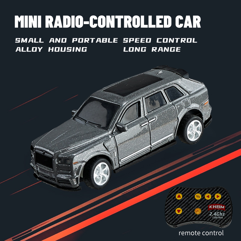 Thumbnail: New RC Car MINI Alloy 1/64 Remote Control Car Convenient to Carry 60 Minutes of 