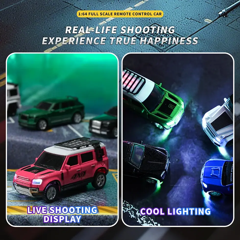 Thumbnail: New RC Car MINI Alloy 1/64 Remote Control Car Convenient to Carry 60 Minutes of 