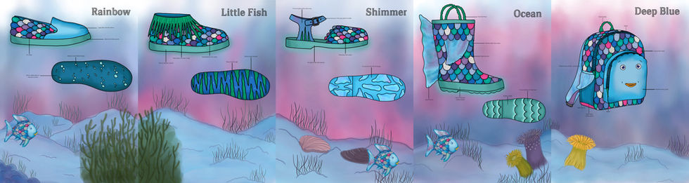 Rainbow Fish renders