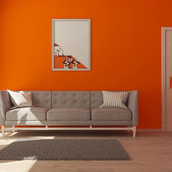 Painted Orange Wall