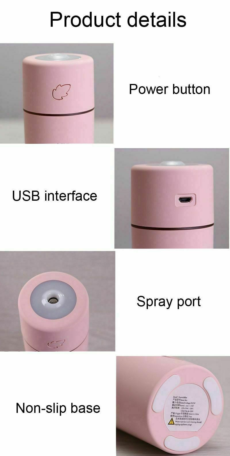Thumbnail: white Ultrasonic Humidifiers Led Night Aroma, Essential Oil Diffuser Leaf