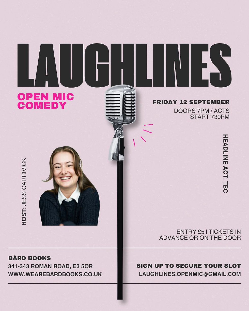 POSTPONED LAUGHLINES open-mic comedy