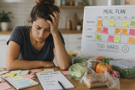 Executive Dysfunction and Eating: Why Meal Planning Fails ADHD Brains (And What Actually Works)