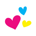 colorful hearts