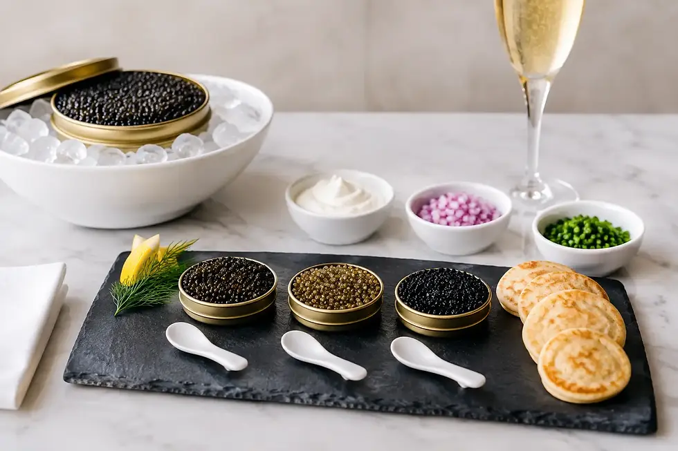 How to Serve a Caviar Tasting Kit at Home