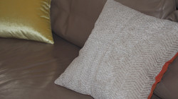 Coussin bicolore