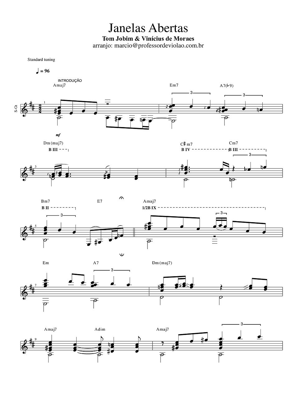 Miniatura: Janelas Abertas - Tom Jobim 