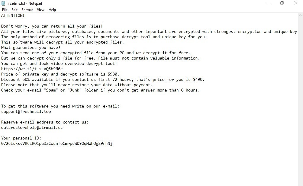 Ahtw Ransomware readme.txt