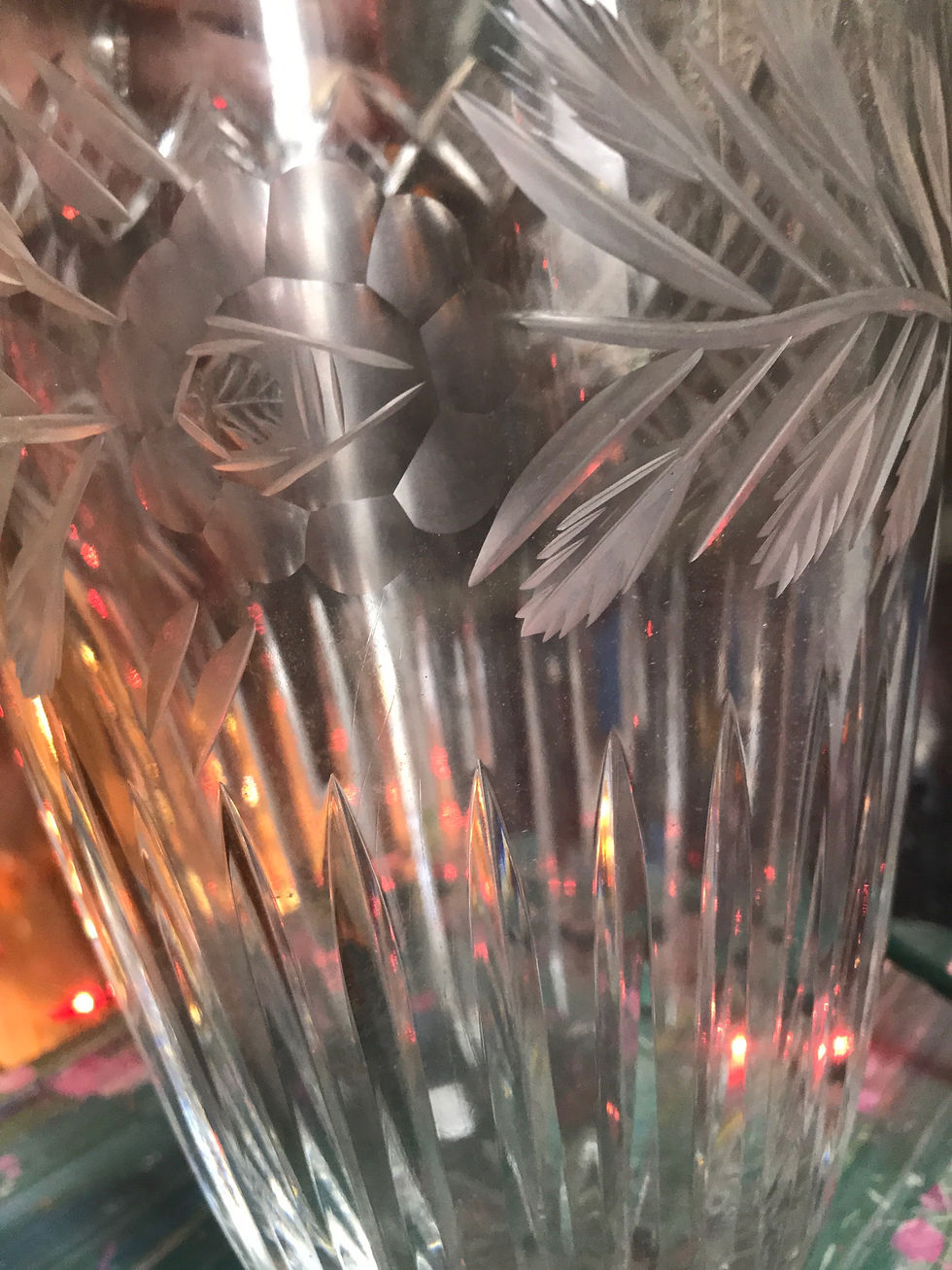 Thumbnail: Polonia 24% Pb O Lead Crystal Vase 