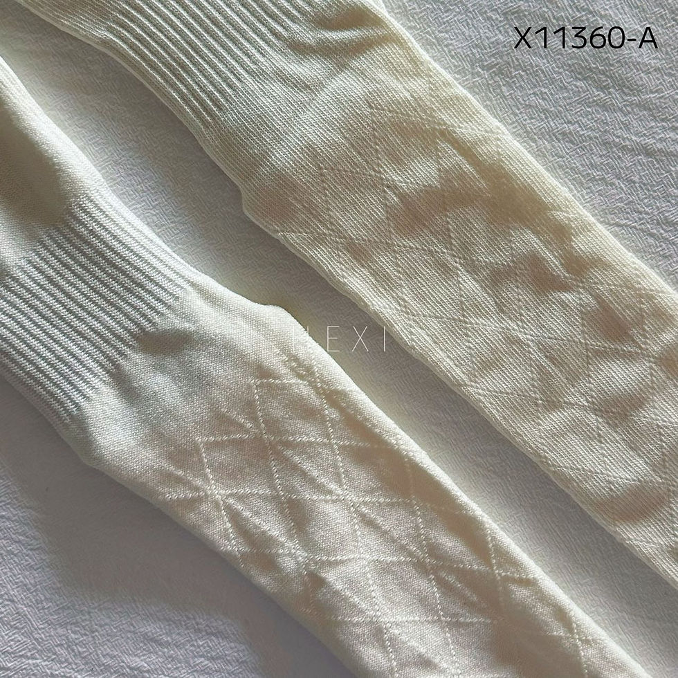 サムネイル： 菱形柄ロング丈 五本指ヨガ・ピラティス滑り止めソックスX11360-A